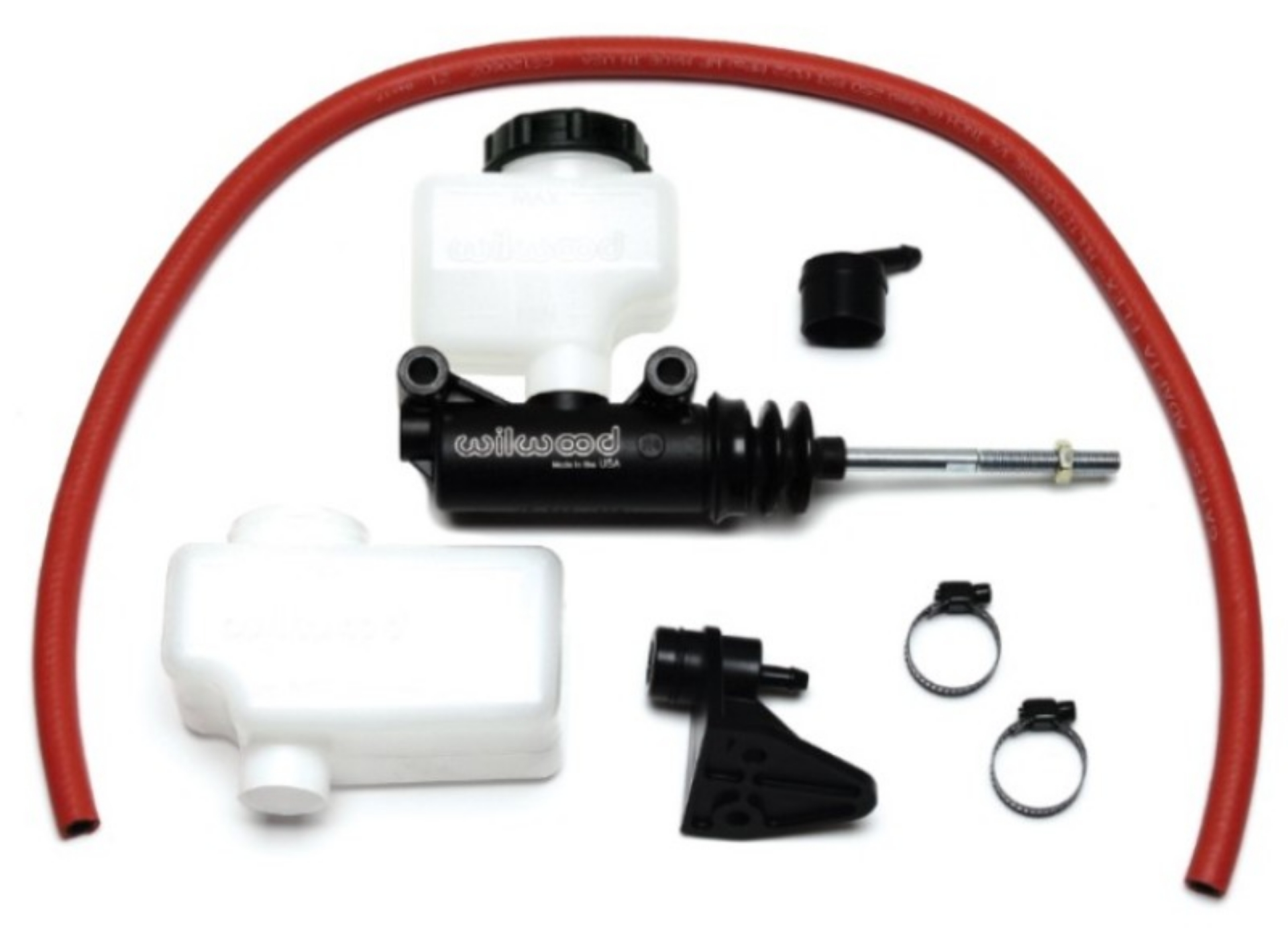 Picture of Wilwood Short Remote Side Mount M-C Kit 1in Bore 3-8in-24 Banjo Outlet