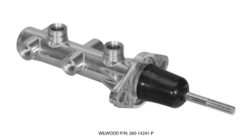 Picture of Wilwood Tandem Remote Master Cylinder - 7-8in Bore Ball Burnished