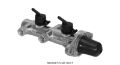 Picture of Wilwood Tandem Remote Master Cylinder - 1in Bore Ball Burnished