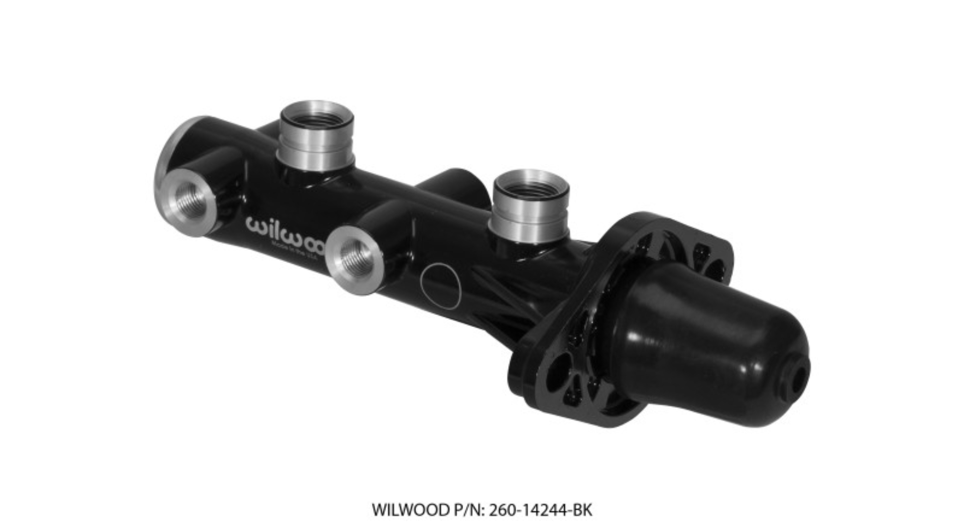 Picture of Wilwood Tandem Remote Master Cylinder - 1 1-8in Bore Black