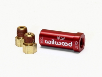 Picture of Wilwood Residual Pressure Valve - New Style w- Fittings - 10# - Red