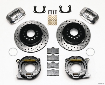 Picture of Wilwood Forged Dynalite P-S P-B Kit Drilled Polished New Big Ford 2-36in Offset