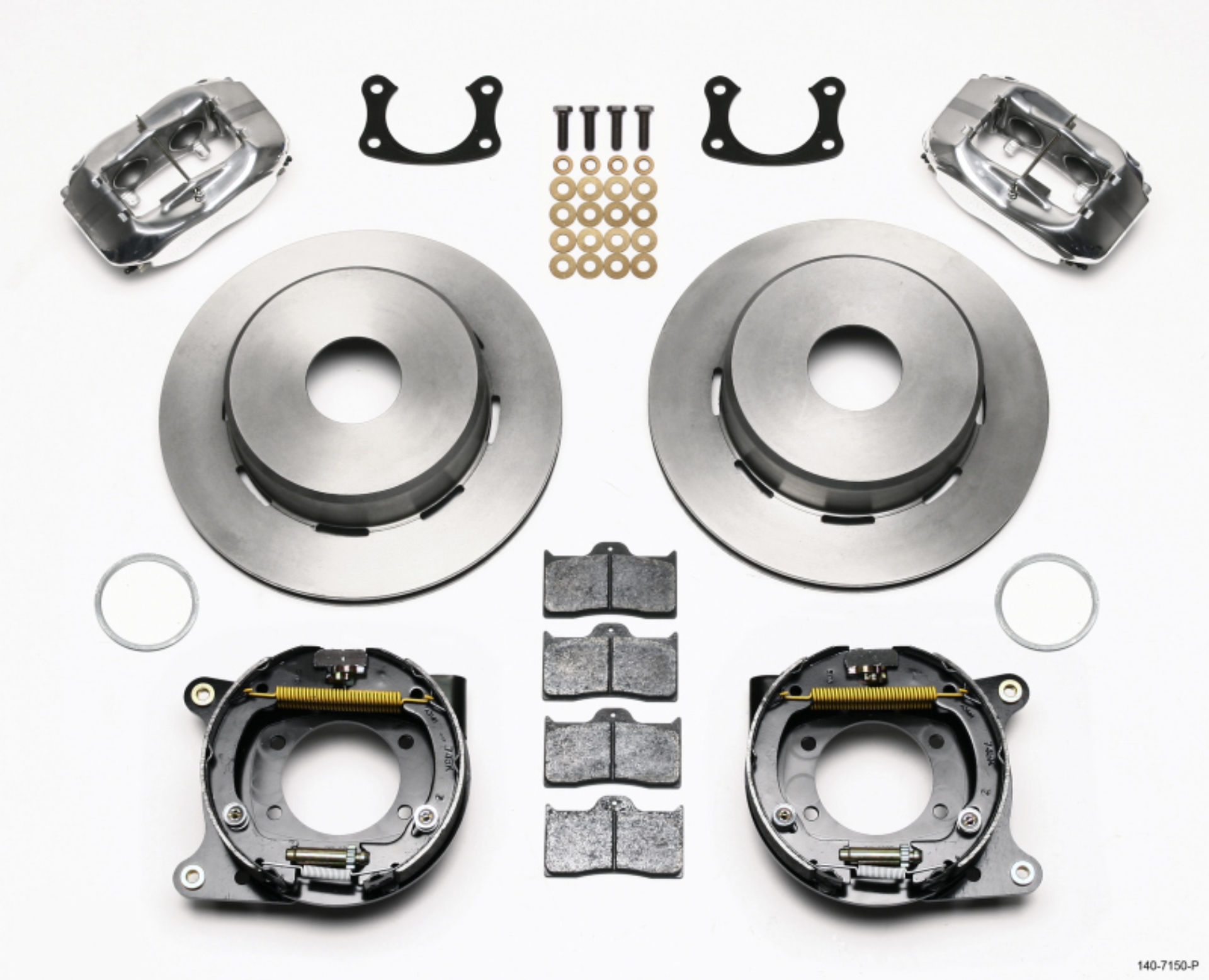 Picture of Wilwood Forged Dynalite P-S Park Brake Kit Polished Big Ford New 2-50in Offset Currie Blank
