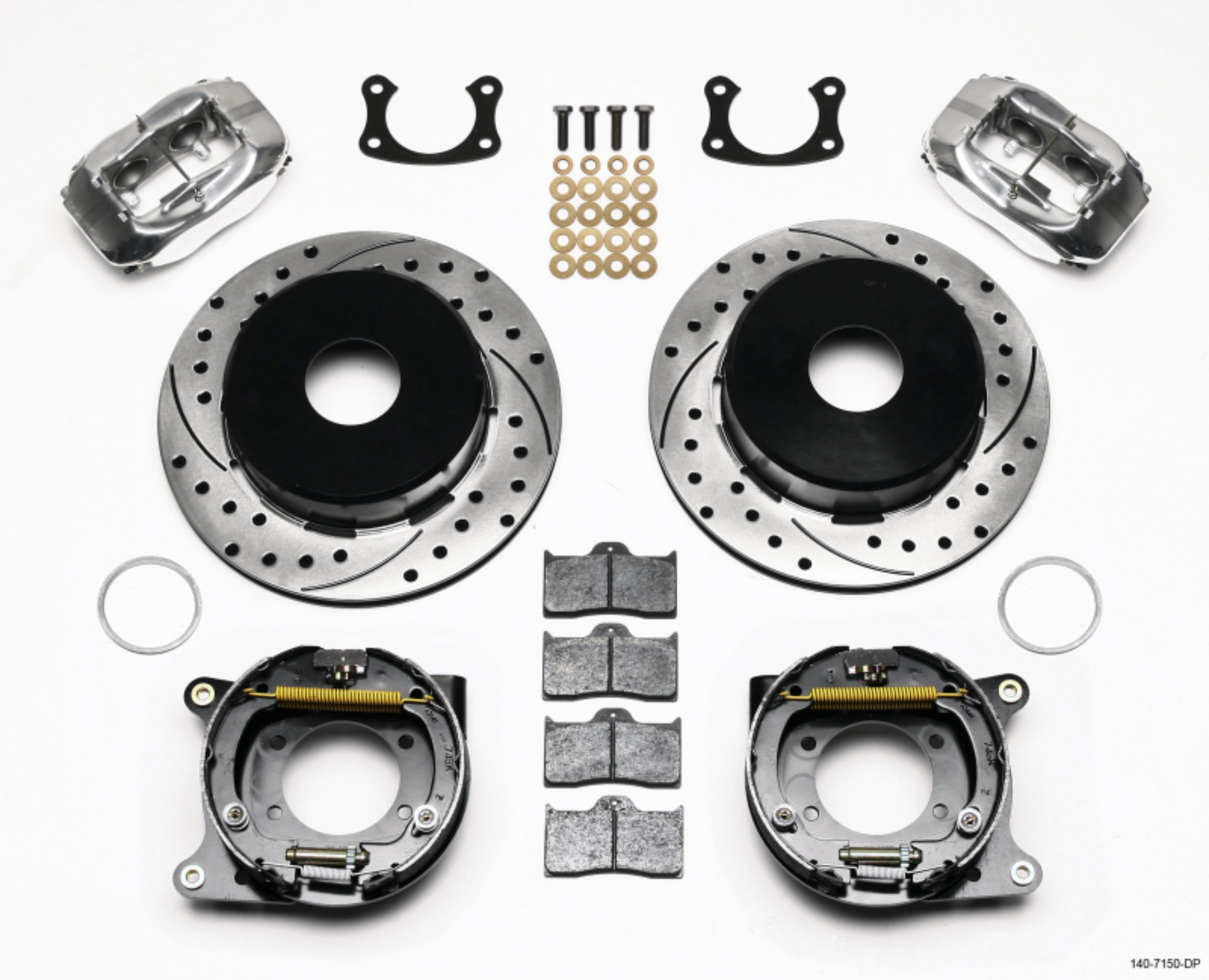 Picture of Wilwood Forged Dynalite P-S P-B Kit Drilled Polished Big Ford New 2-50in Offset Currie Blank