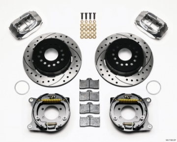 Picture of Wilwood Forged Dynalite P-S P-B Kit Drilled Polished Ford 8-8 w-2-5in Offset-5 Lug