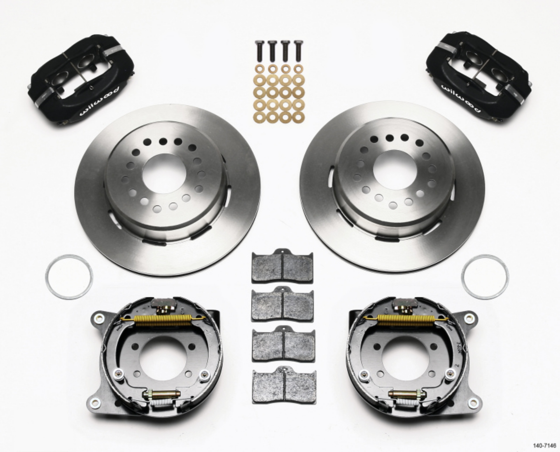 Picture of Wilwood Forged Dynalite P-S Park Brake Kit Ford 8-8 w-2-5in Offset-5 Lug