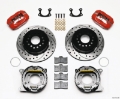 Picture of Wilwood Forged Dynalite P-S Park Brake Kit Drilled Red Small Ford 2-66in Offset