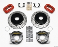 Picture of Wilwood Forged Dynalite P-S Park Brake Kit Drilled Red Big Ford 2-36in Offset Currie Blank