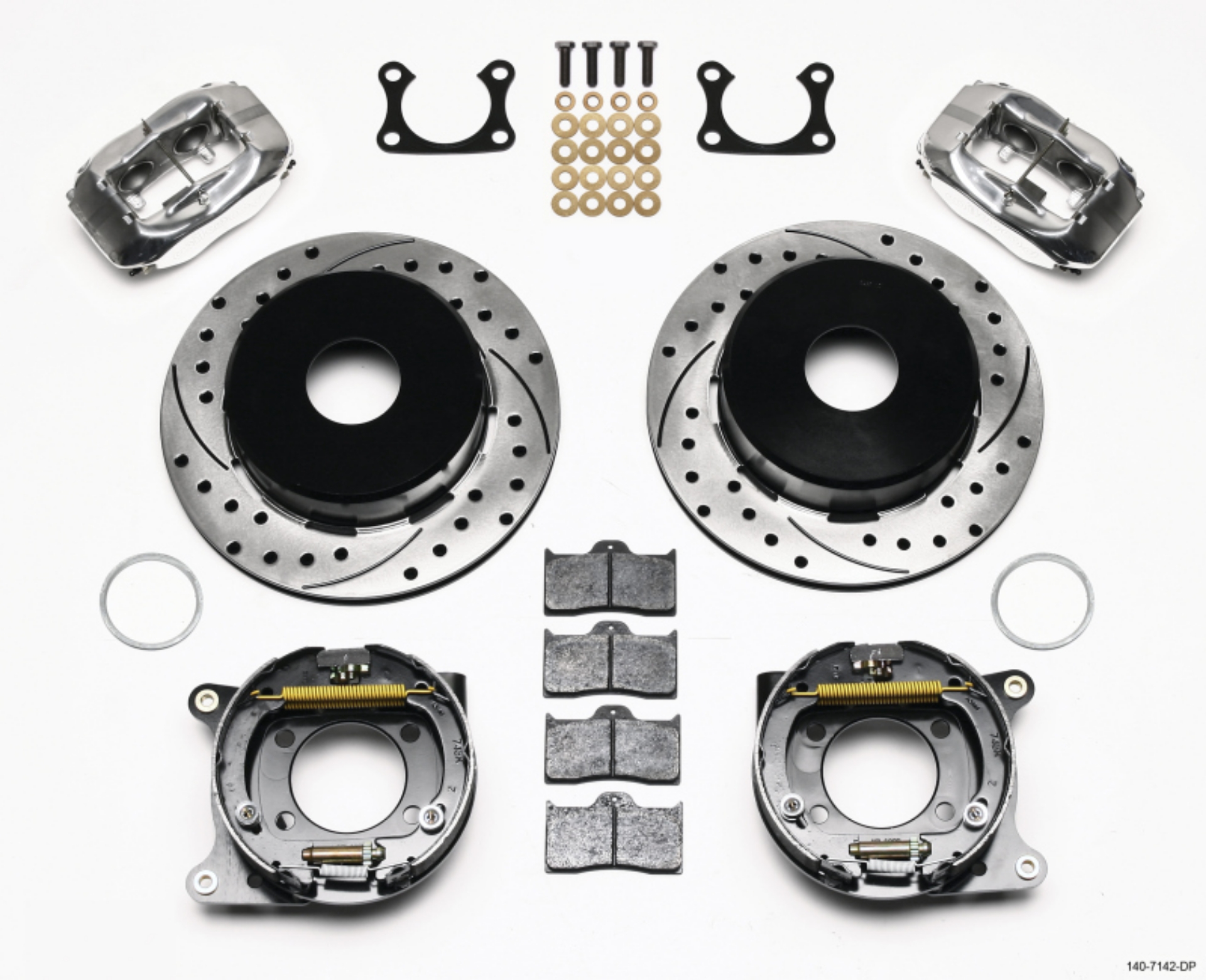 Picture of Wilwood Forged Dynalite P-S P-B Kit Drilled Polished Big Ford 2-36in Offset Currie Blank