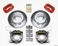 Picture of Wilwood Forged Dynalite P-S P-B Kit Drill-Zinc Red Chevy 12 Bolt w- C-Clips