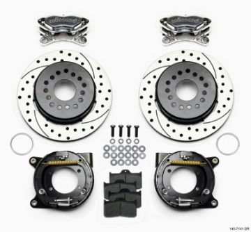 Picture of Wilwood Forged Dynalite P-S P-B Kit Drilled Polished Chevy 12 Bolt w- C-Clips