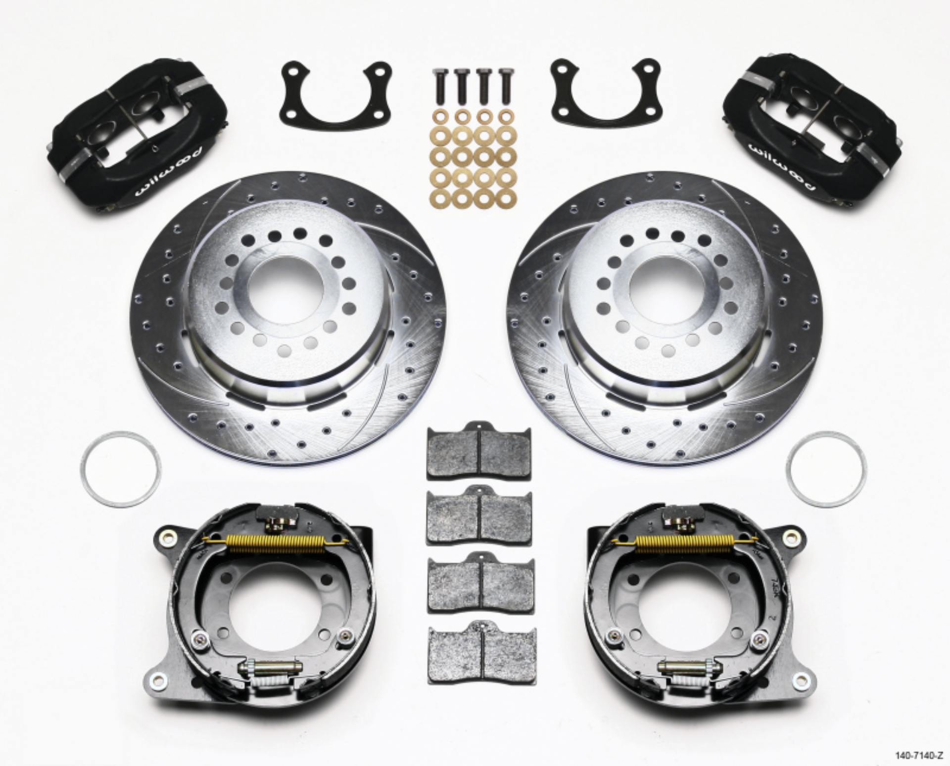 Picture of Wilwood Forged Dynalite P-S Park Brake Kit Drill-Zinc New Big Ford 2-50in Offset
