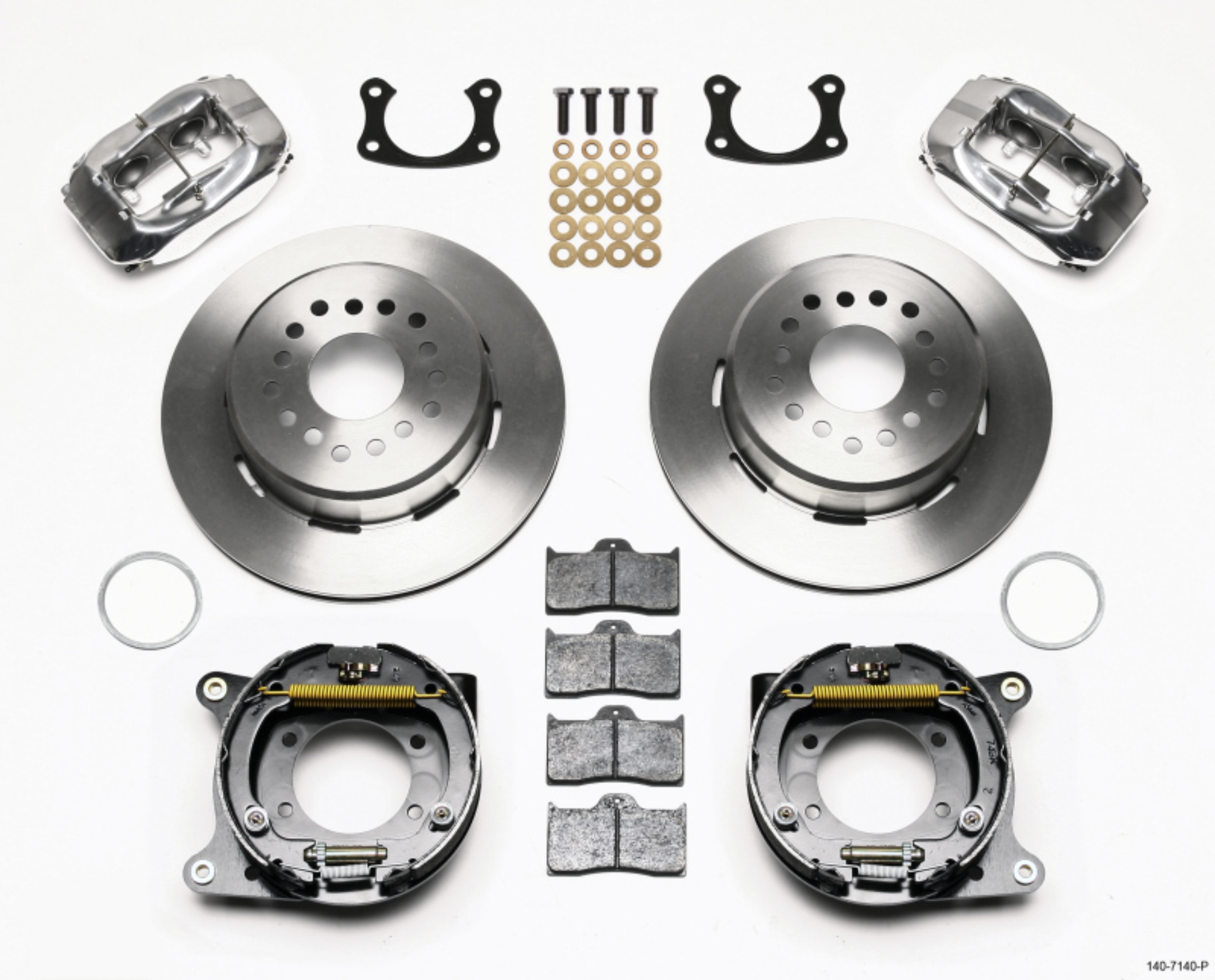 Picture of Wilwood Forged Dynalite P-S Park Brake Kit Polished New Big Ford 2-50in Offset