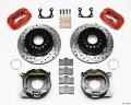 Picture of Wilwood Forged Dynalite P-S P-B Kit Drilled-Red Big Ford 2-36in Offset