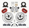 Picture of Wilwood Forged Dynalite-M Front Kit 11-30in 1 PC Rotor&Hub Red 1970-1973 Mustang Disc & Drum Spindle