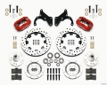 Picture of Wilwood Forged Dynalite Front Kit 12-19in Drilled Red 65-68 Chevy Impala -Drum Spindle