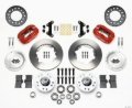 Picture of Wilwood Forged Dynalite Front Kit 11-00in Red 49-54 Chevy - 53-62 Corvette
