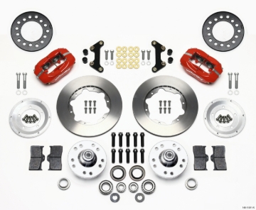 Picture of Wilwood Forged Dynalite Front Kit 11-00in Red 49-54 Chevy - 53-62 Corvette