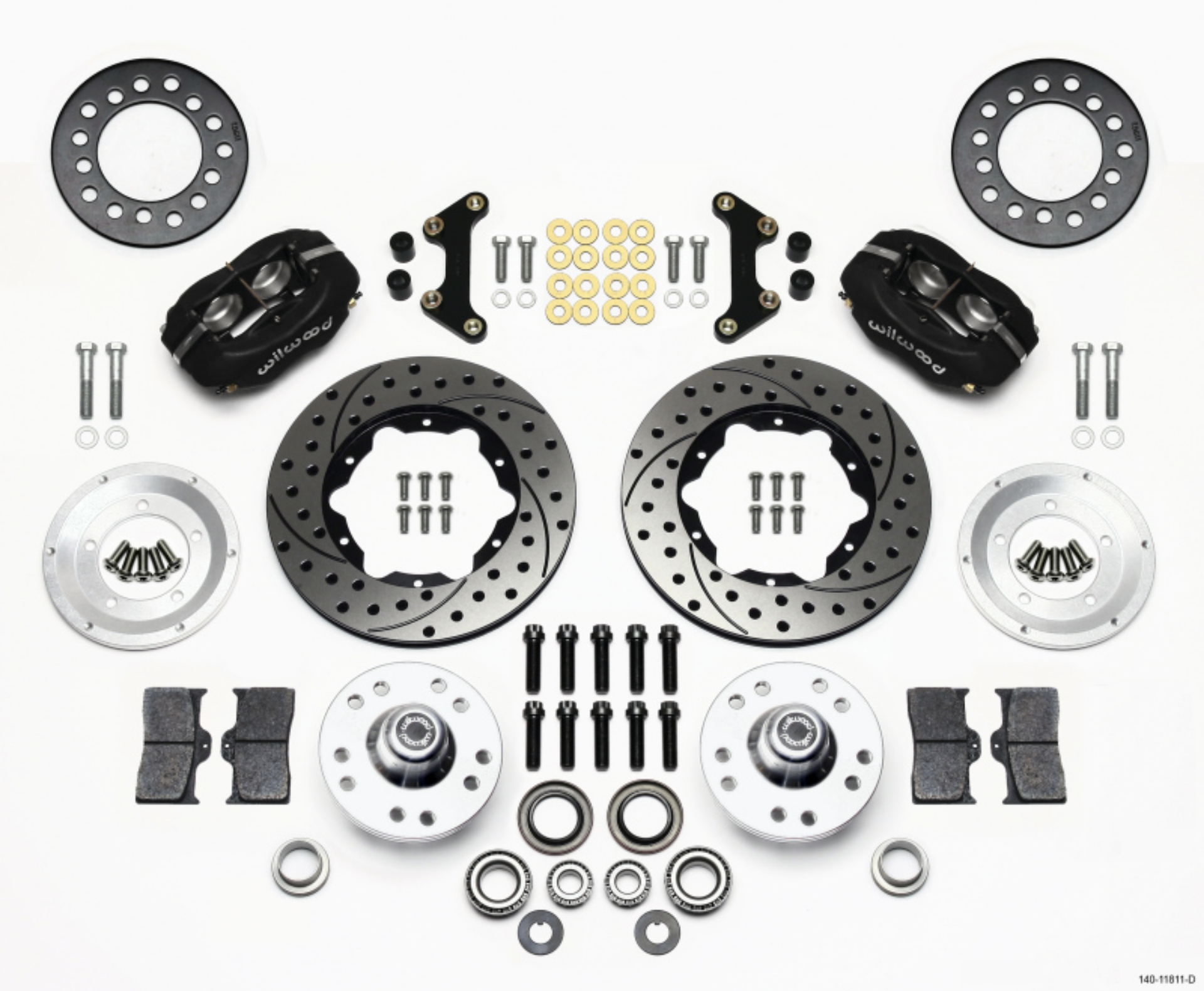 Picture of Wilwood Forged Dynalite Front Kit 11-00in Drilled 49-54 Chevy - 53-62 Corvette