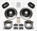 Picture of Wilwood Forged Dynalite P-S Park Brake Kit Drilled 55-57 Chevy 2-34in Offset