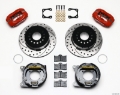 Picture of Wilwood Forged Dynalite P-S Park Brake Kit Drilled Red Chevy 12 Bolt-Spec 3-15in Brng Stggrd mt