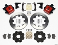Picture of Wilwood Combination Parking Brake Rear Kit 12-19in Red Civic - Integra Drum 2-71 Hub Offset