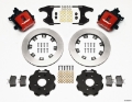 Picture of Wilwood Combination Parking Brake Rear Kit 12-19in Red Civic - Integra Drum 2-46 Hub Offset