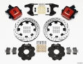 Picture of Wilwood Combination Parking Brake Rear Kit 12-19in Drilled Red Civic - Integra Drum 2-46 Hub Offset