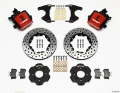 Picture of Wilwood Combination Parking Brake Rear Kit 11-00in Drilled Red Civic - Integra Drum 2-46 Hub Offset