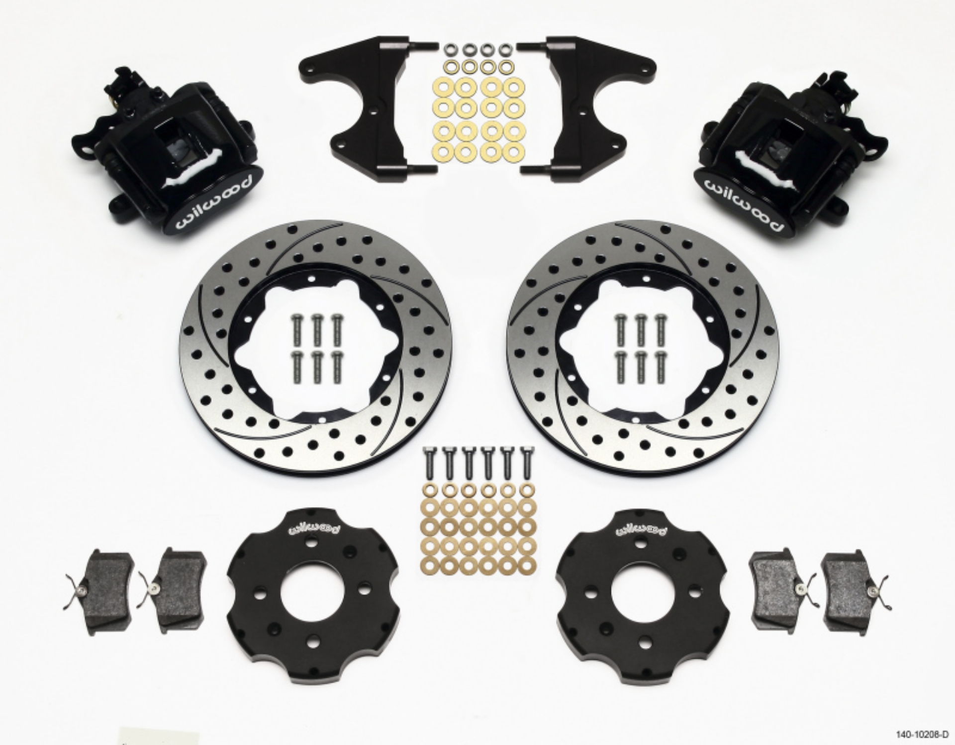 Picture of Wilwood Combination Parking Brake Rear Kit 11-00in Drilled Civic - Integra Drum 2-46 Hub Offset