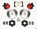 Picture of Wilwood Combination Parking Brake Rear Kit 11-00in Red Civic - Integra Disc 2-39 Hub Offset