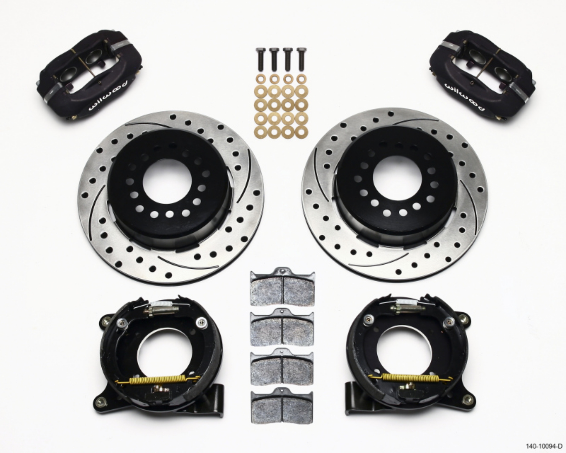Picture of Wilwood Forged Dynalite P-S Park Brake Kit Drilled Chevy C-10 2-42 Offset 5-lug