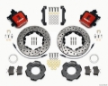 Picture of Wilwood Combination Parking Brake Rear Kit 11-00in Drilled Red 2012 Fiat 500 w- Lines