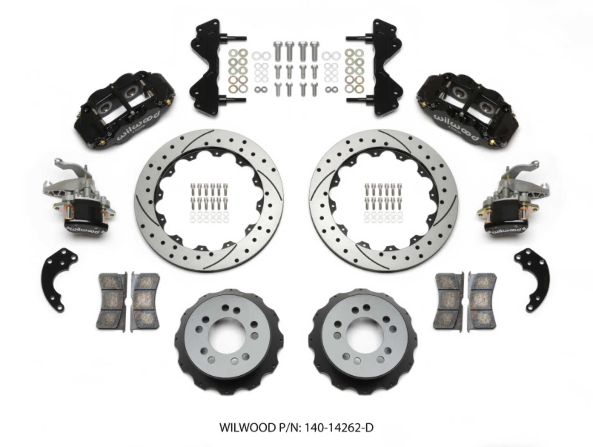 Picture of Wilwood Narrow Superlite 4R - MC4 Rear Kit 12-88 Drilled Currie Pro-Tour Unit Bearing Floater