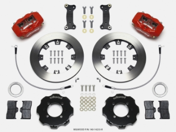 Picture of Wilwood Forged Dynalite Front Hat Kit 12-19in Red 2016-Up Mazda MX5 Miata w- Lines