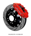 Picture of Wilwood Narrow Superlite 6R Front Hat Kit 14-00 Drilled Red 63-87 C10 w- Wilwood Pro Spindles