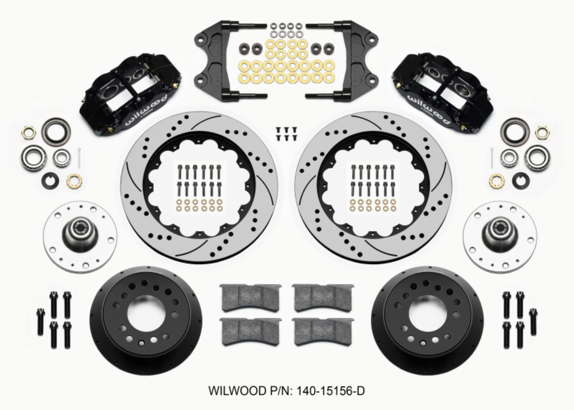 Picture of Wilwood Narrow Superlite 6R Front Hub Kit 14-00in Drilled WWE ProSpindle 5x4-75in 5x5-00in Hub