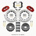 Picture of Wilwood Narrow Superlite 4R Rear Kit 12-88in Drilled Red 2007-up Jeep JK w-Lines