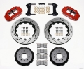 Picture of Wilwood Narrow Superlite 6R Front Hat Kit 14-00in Drilled Red 98-02 Camaro-Firebird