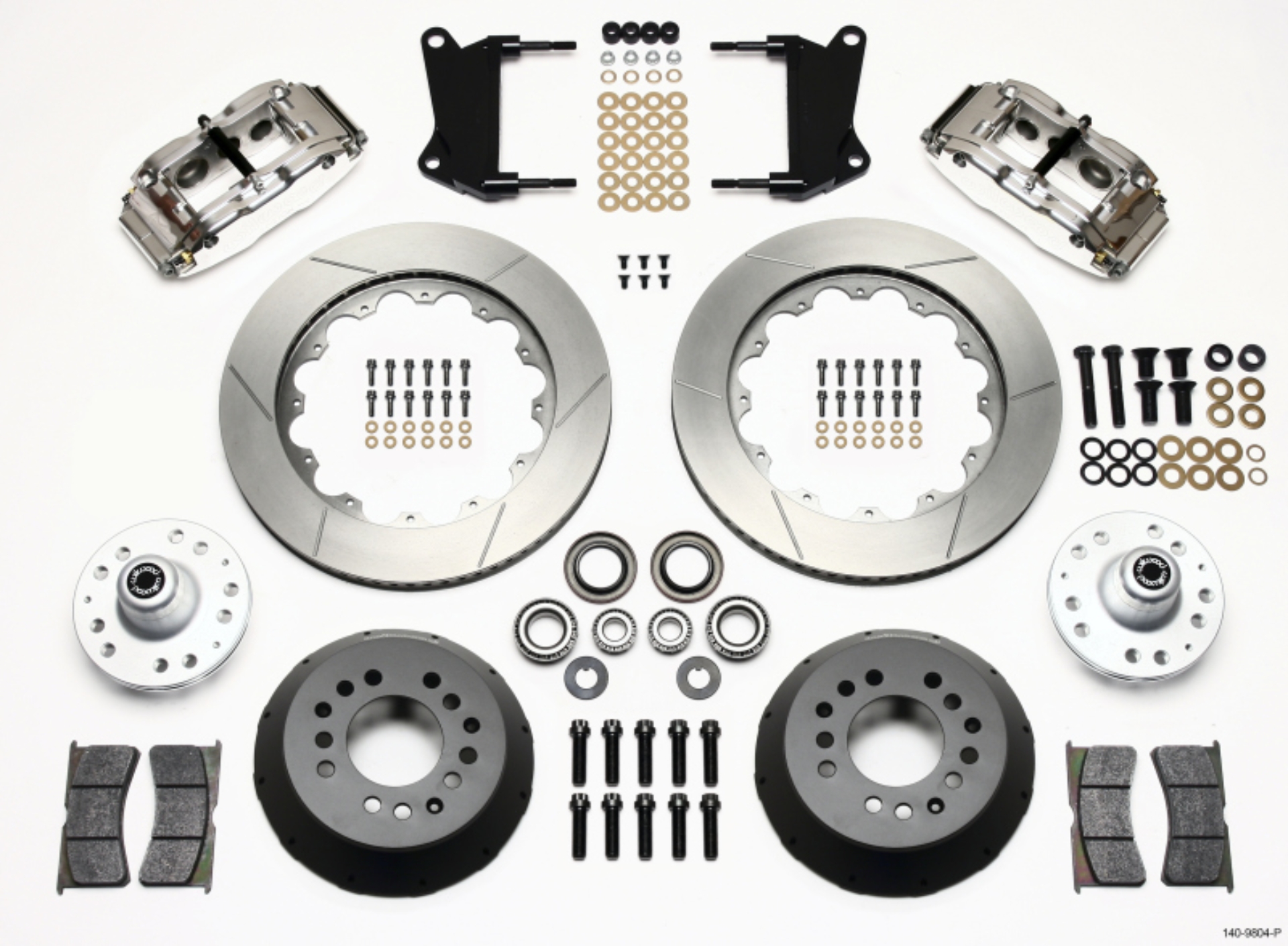 Picture of Wilwood Narrow Superlite 6R Front Hub Kit 14-00in Polished 67-69 Camaro 64-72 Nova Chevelle