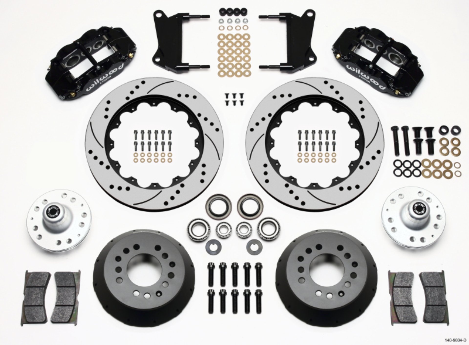 Picture of Wilwood Narrow Superlite 6R Front Hub Kit 14-00in Drilled 67-69 Camaro 64-72 Nova Chevelle