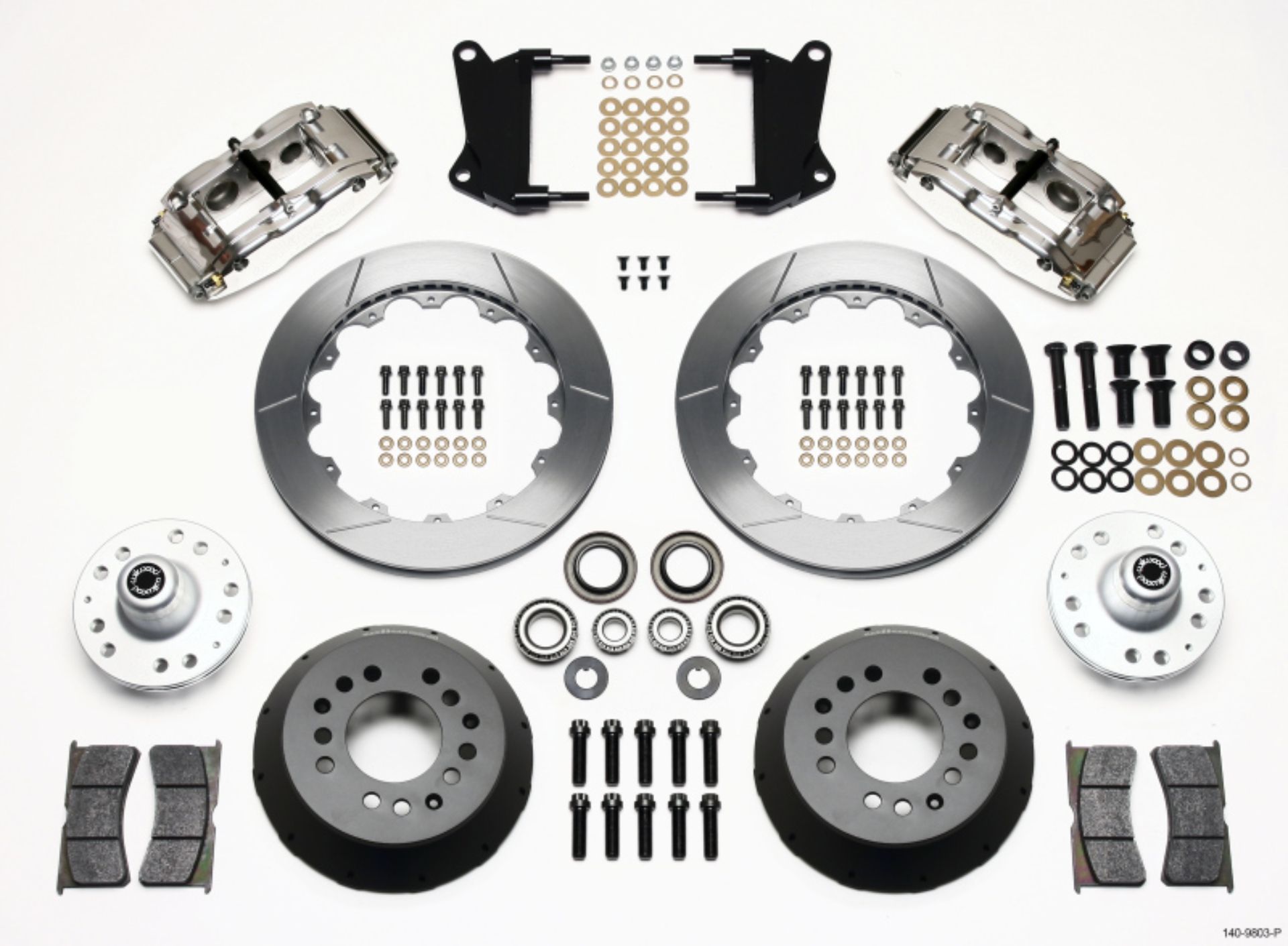 Picture of Wilwood Narrow Superlite 6R Front Hub Kit 12-88in Polished 67-69 Camaro 64-72 Nova Chevelle