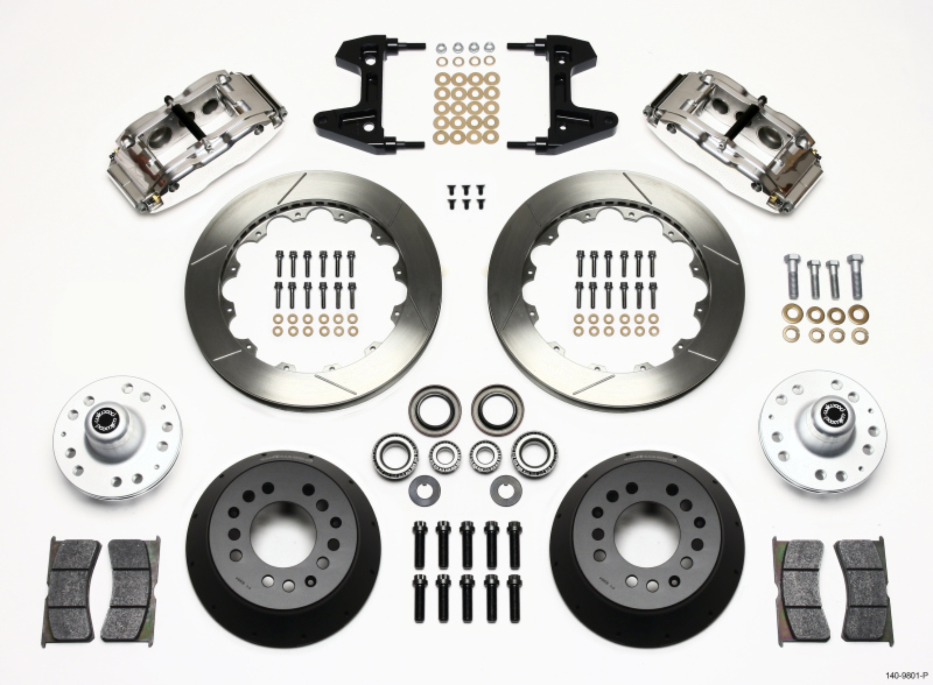 Picture of Wilwood Narrow Superlite 6R Front Hub Kit 12-88in Polished 74-80 Pinto-Mustang II Disc Spindle only