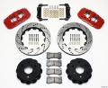 Picture of Wilwood AERO4 RearTruck Kit 14-25in Drill Red 1999-2010 GM 1500-SUV 1 Piston OE Caliper