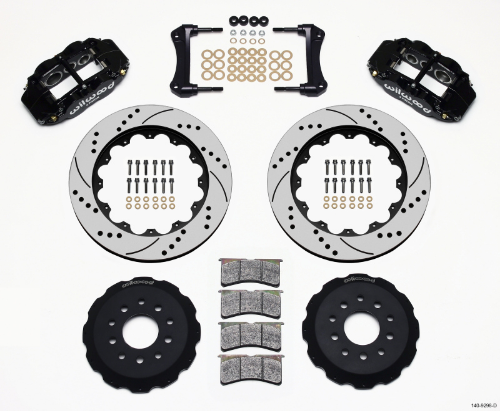 Picture of Wilwood Narrow Superlite 6R Front Hat Kit 14-00in Drilled 88-93 Corvette C4