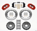 Picture of Wilwood Narrow Superlite 6R Front Hat Kit 14-00in Red 2004-2006 Pontiac GTO