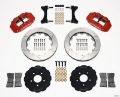 Picture of Wilwood Narrow Superlite 6R Front Hat Kit 13-06in Red Mitsubishi EVO VIII