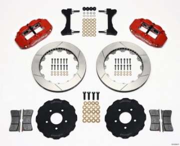 Picture of Wilwood Narrow Superlite 6R Front Hat Kit 13-06in Red Mitsubishi EVO VIII