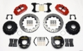 Picture of Wilwood Narrow Superlite 4R Rear P-Brk Kit 12-88in Drilled Red 58-64 Olds-Pontiac Ends 2-81in Offset