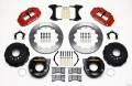 Picture of Wilwood Narrow Superlite 4R Rear P-Brk Kit 12-88in Red Mopar-Dana 2-36in Off w-Snap Ring Brng